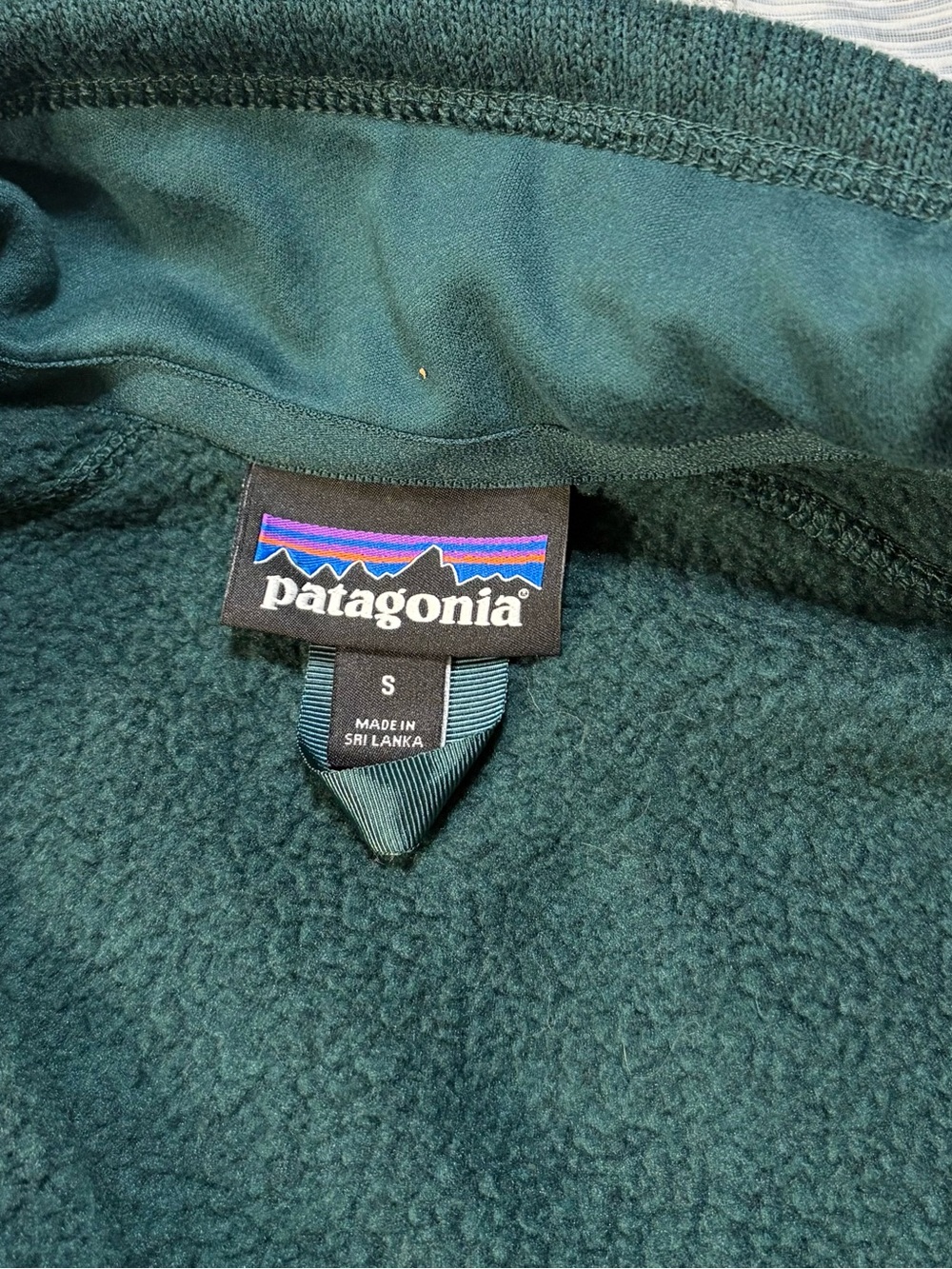 Patagonia Womens Better Sweater 1/4 Zip Fleece Outdoor Pine Green Small - Picture 4 of 8